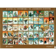 1994. Danmark. Julemærker, postkort.